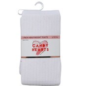 Wholesale - 1pk WHT CH WIDE RIB HWT FOOTED SOCKS SIZE 12-14, UPC: 193159290276